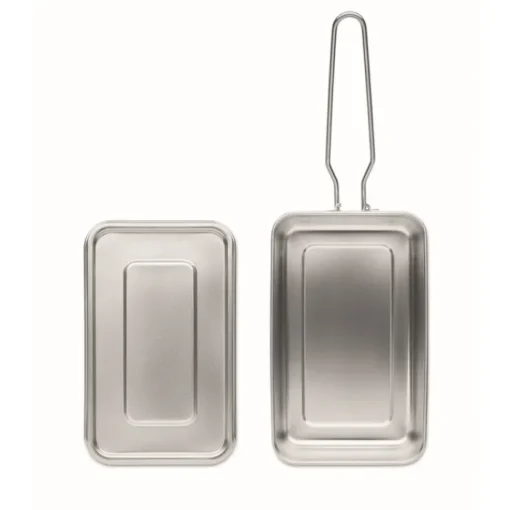 Gift Campaign Lunch box in acciaio inox con manico estraibile da 750ml> Porta Pranzo