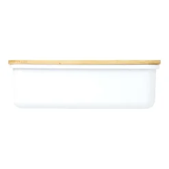 Gift Campaign Lunch box in plastica riciclata con coperchio in bambù e fascia 500ml></noscript> Porta Pranzo