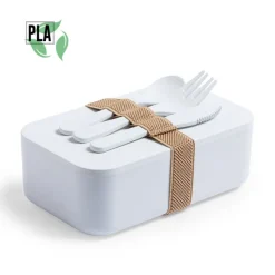 Gift Campaign Lunch box personalizzabili in PLA con posate incluse 1L Minimal> Porta Pranzo