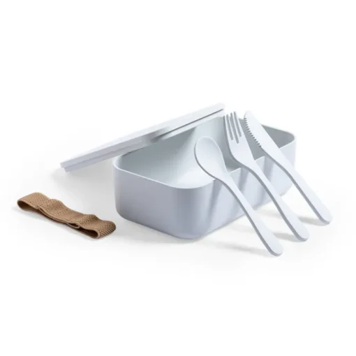 Gift Campaign Lunch box personalizzabili in PLA con posate incluse 1L Minimal> Porta Pranzo