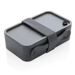 Gift Campaign Lunch box personalizzati in plastica con separatore e posate 1,2L Carry> Porta Pranzo