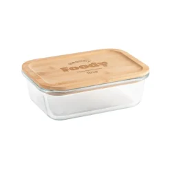 Gift Campaign Lunch box promozionale in vetro e bambù 1L Vidrio Nordik Plus><noscript><img width=