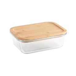 Gift Campaign Lunch box promozionale in vetro e bambù 1L Vidrio Nordik Plus><noscript><img width=