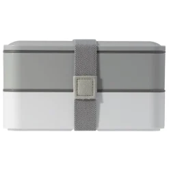 Gift Campaign Lunch box stile bento a due piani con più scomparti e posate 1.250ml></noscript> Porta Pranzo