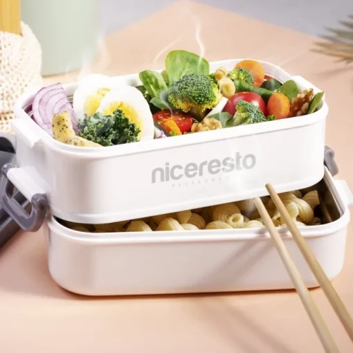 Gift Campaign Lunch box termico in PP con 2 vassoi in acciaio 850ml Foodie> Porta Pranzo