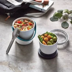 Gift Campaign Lunch pot tipo bicchiere con 2 contenitori ermetici Black+Blum 900ml></noscript> Porta Pranzo