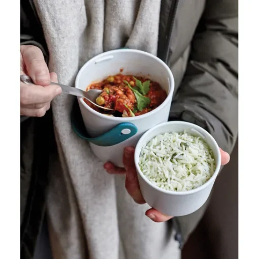 Gift Campaign Lunch pot tipo bicchiere con 2 contenitori ermetici Black+Blum 900ml> Porta Pranzo