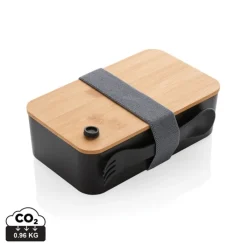 Gift Campaign Lunchbox in PP riciclato con coperchio in bambù Complete Bamboo Eco><noscript><img width=