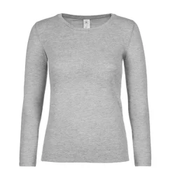 Gift Campaign Maglia con logo da donna a maniche lunghe in cotone 145 g/m2 B&C></noscript> Magliette Personalizzate