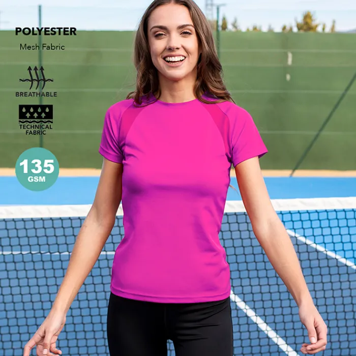 Gift Campaign Maglietta tecnica da donna in 100% poliestere traspirante da 135 g/m2> Magliette Tecniche