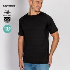 Gift Campaign Maglietta tecnica unisex in 100% poliestere con design a righe 135g/m2> Magliette Tecniche
