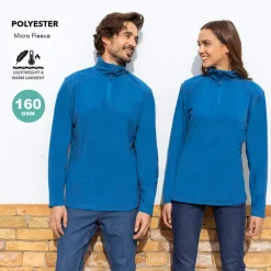 Gift Campaign Maglioncino in pile pettinato da 160 g/m2 con zip a 1/4 coordinata> Pile E Giacchetti Termici