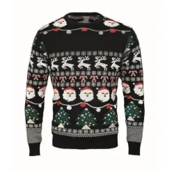 Gift Campaign Maglione natalizio in acrilico con 10 lucine a LED taglia L/XL> Gadget Natalizi