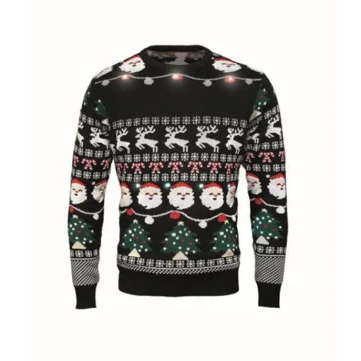 Gift Campaign Maglione natalizio in acrilico con 10 lucine a LED taglia S/M> Gadget Natalizi