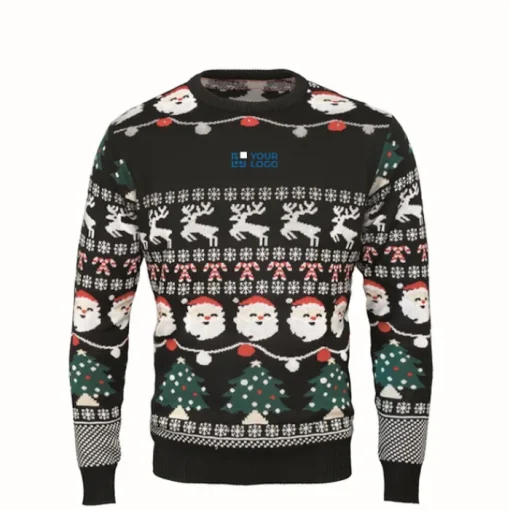 Gift Campaign Maglione natalizio in acrilico con 10 lucine a LED taglia S/M> Gadget Natalizi