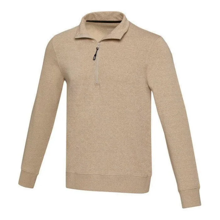 Gift Campaign Maglione unisex in tessuto riciclato con zip corta 280g/m2 Elevate NXT> Felpe Personalizzate