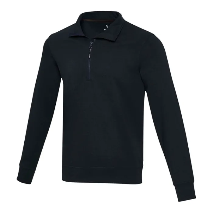 Gift Campaign Maglione unisex in tessuto riciclato con zip corta 280g/m2 Elevate NXT> Felpe Personalizzate