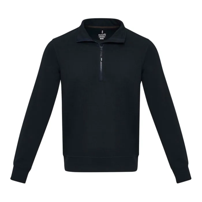 Gift Campaign Maglione unisex in tessuto riciclato con zip corta 280g/m2 Elevate NXT> Felpe Personalizzate