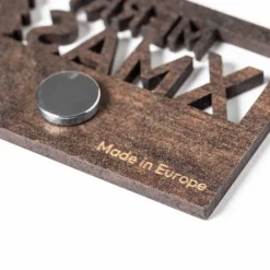 Gift Campaign Magnete in legno con messaggio natalizio Merry Xmas> Gadget Natalizi