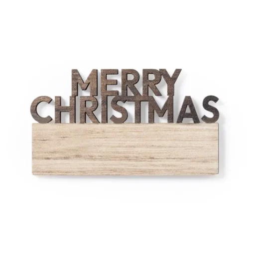 Gift Campaign Magnete in legno con messaggio di Merry Christmas> Gadget Natalizi