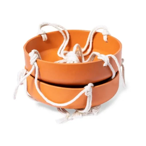 Gift Campaign Mangiatoia per uccelli con 2 recipienti in fibra di bambù da appendere> Gadget Per Animali