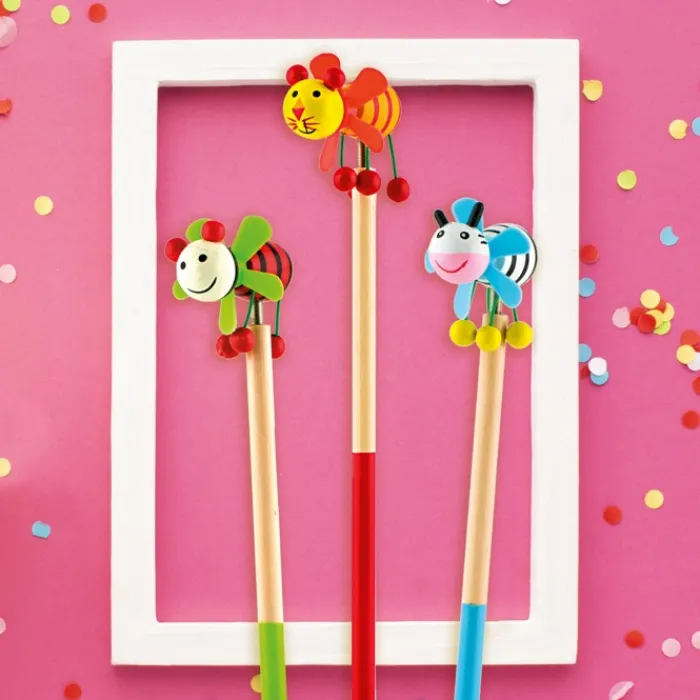 Gift Campaign Matita bicolore per bambini con figure divertenti su un'estremità> Matite Classiche