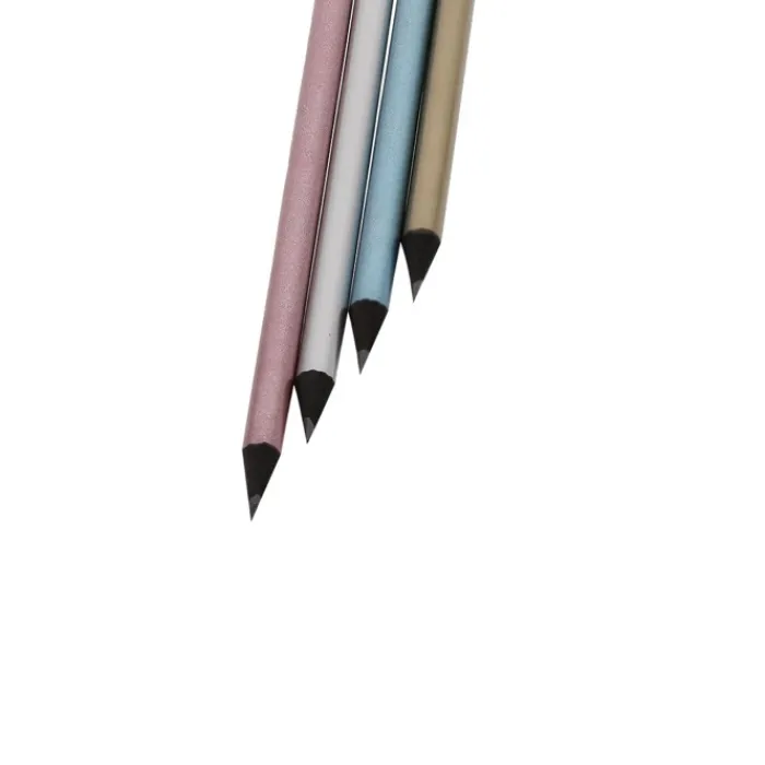 Gift Campaign Matita colorata effetto metallizzato con estremità nere e mina nera> Matite Classiche