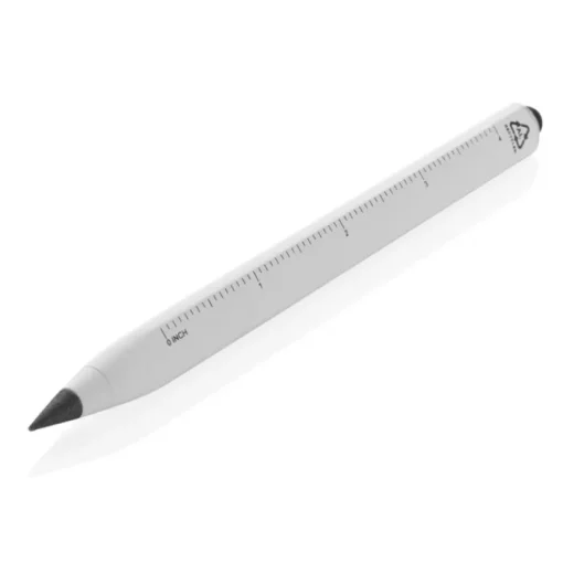 Gift Campaign Matita in alluminio riciclato con gommino touch e righello> Matite Classiche