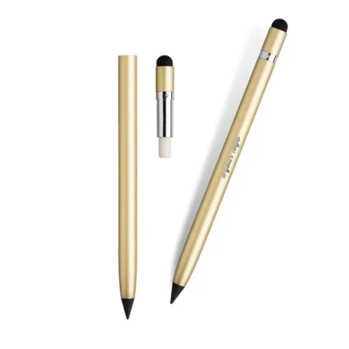 Gift Campaign Matita infinita in alluminio con punta in carbonio e gommino touch> Matite Classiche