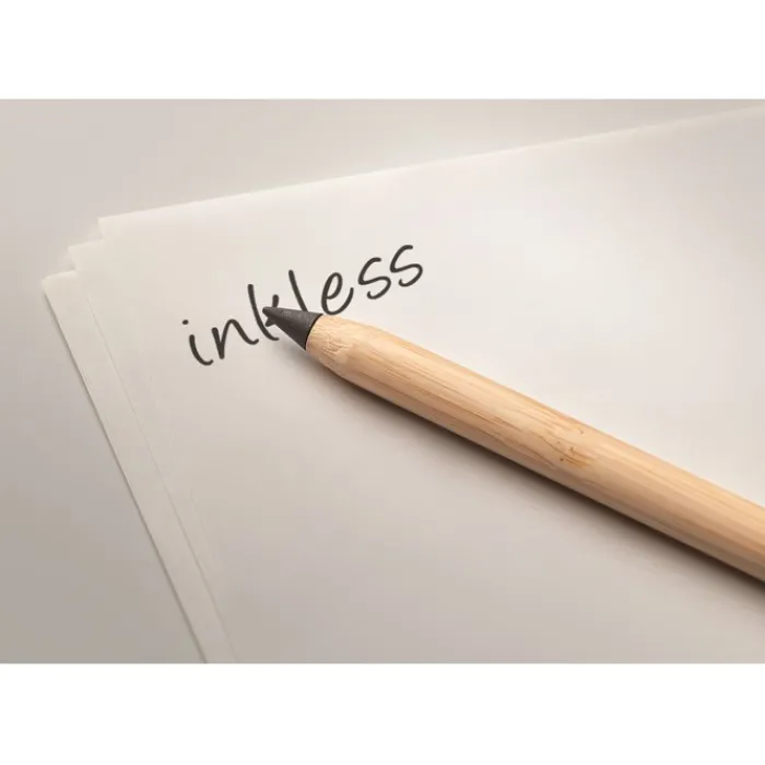 Gift Campaign Matite con logo in con punta in lega metallica Infinita Bamboo> Matite Classiche