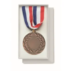 Gift Campaign Medaglia di ferro con nastro tricolore blu, bianco e rosso.> Medaglie E Trofei|Gadget Per Eventi Sportivi