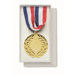 Gift Campaign Medaglia di ferro con nastro tricolore blu, bianco e rosso.></noscript> Medaglie E Trofei|Gadget Per Eventi Sportivi