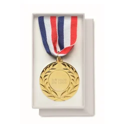 Gift Campaign Medaglia di ferro con nastro tricolore blu, bianco e rosso.></noscript> Medaglie E Trofei|Gadget Per Eventi Sportivi