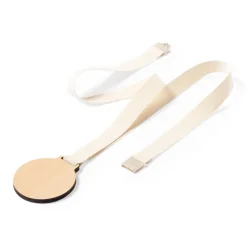 Gift Campaign Medaglia in legno con nastro in cotone e chiusura di sicurezza> Medaglie E Trofei|Gadget Per Eventi Sportivi