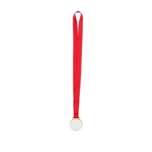 Gift Campaign Medaglie personalizzate in metallo con rifinitura dorata e nastro rosso> Medaglie E Trofei