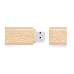 Gift Campaign Memoria USB da personalizzare con scocca in bambù e cappuccio> Chiavette Usb Ecologiche