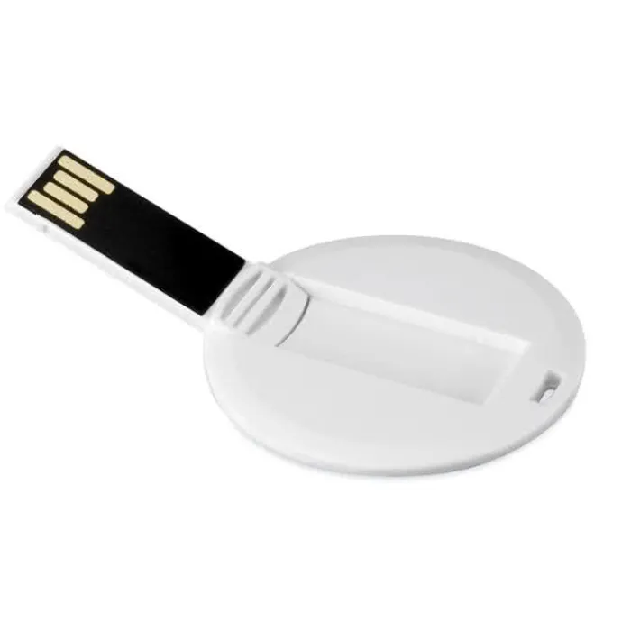 Gift Campaign Memoria USB di forma rotonda con stampa digitale e serigrafia> Tessere Usb Personalizzate