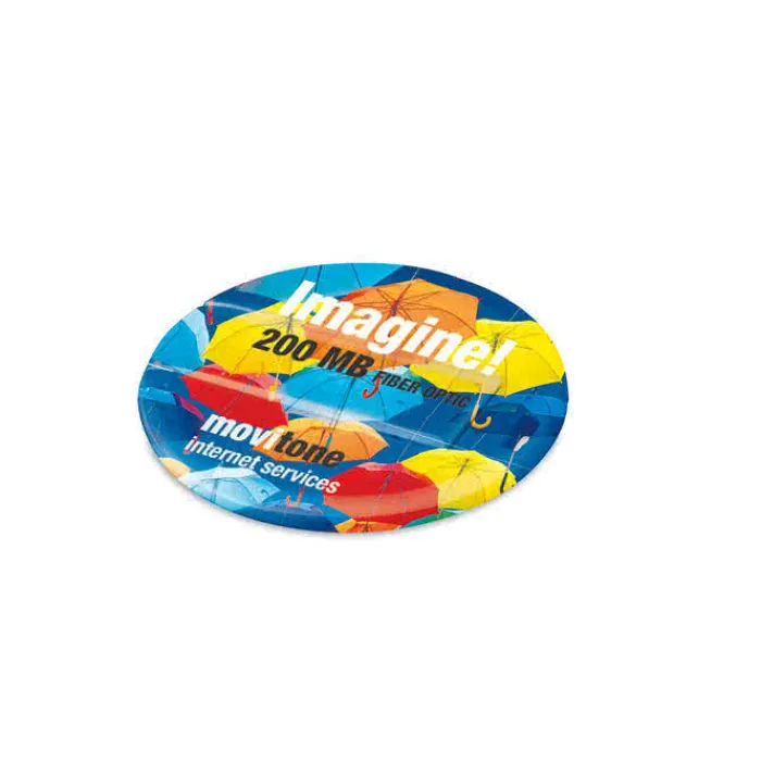 Gift Campaign Memoria USB di forma rotonda con stampa digitale e serigrafia> Tessere Usb Personalizzate