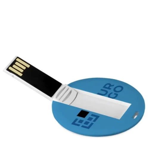 Gift Campaign Memoria USB di forma rotonda con stampa digitale e serigrafia> Tessere Usb Personalizzate