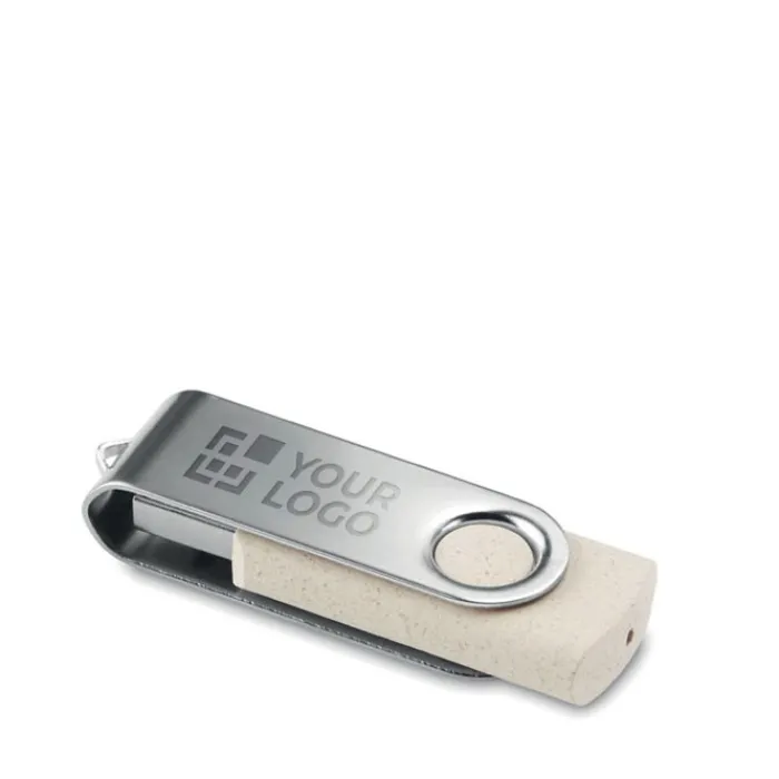 Gift Campaign Memoria USB eco corpo in paglia di grano e PP USB Greener> Gadget Ecologici|Chiavette Usb Ecologiche