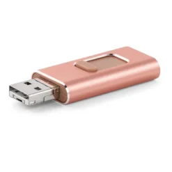 Gift Campaign Memoria USB personalizzata 4 connettori in 1 Metalcolor Otg Slide> Chiavette Usb Di Metallo