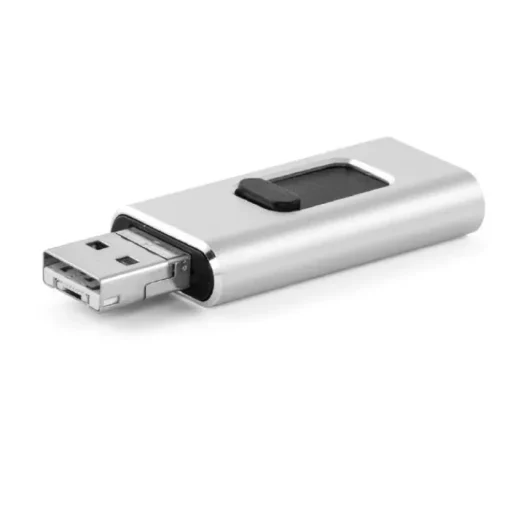 Gift Campaign Memoria USB personalizzata 4 connettori in 1 Metalcolor Otg Slide> Chiavette Usb Di Metallo