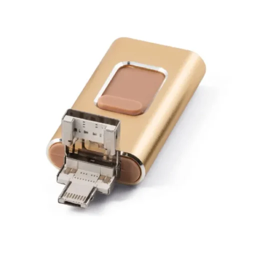 Gift Campaign Memoria USB personalizzata 4 connettori in 1 Metalcolor Otg Slide> Chiavette Usb Di Metallo