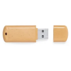 Gift Campaign Memoria USB realizzata con canna di grano con logo a colori> Chiavette Usb Ecologiche