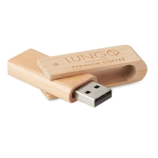 Gift Campaign Memorie USB personalizzate di legno di bambù la clip ruota Ecotwist> Gadget Ecologici|Chiavette Usb Ecologiche