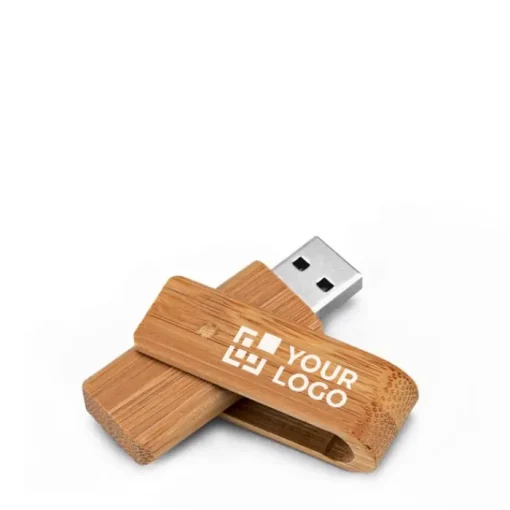 Gift Campaign Memorie USB personalizzate di legno di bambù la clip ruota Ecotwist> Gadget Ecologici|Chiavette Usb Ecologiche