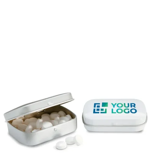 Gift Campaign Mentine in scatolina di latta personalizzabile da 28g MintBox> Mentine E Gomme Da Masticare