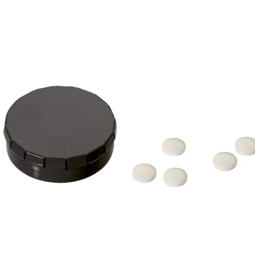 Gift Campaign Mentine in scatolina rotonda di metallo in 8 differenti colori 12g> Mentine E Gomme Da Masticare
