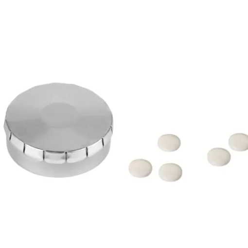 Gift Campaign Mentine in scatolina rotonda di metallo in 8 differenti colori 12g> Mentine E Gomme Da Masticare