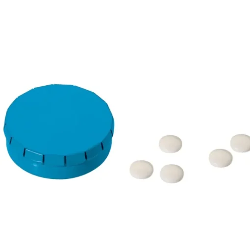 Gift Campaign Mentine in scatolina rotonda di metallo in 8 differenti colori 12g> Mentine E Gomme Da Masticare